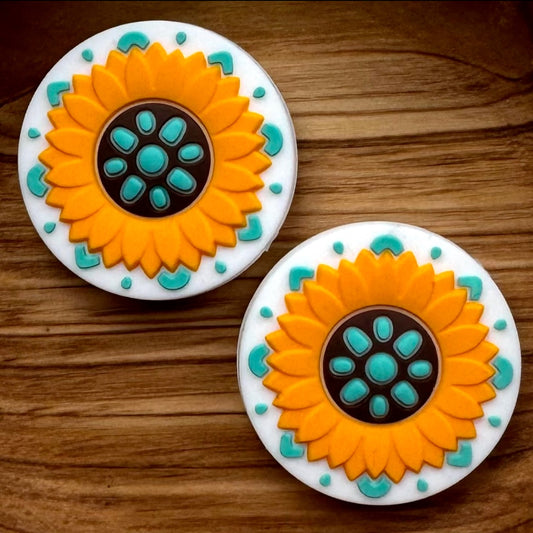 Turquoise & Sunflower Focal