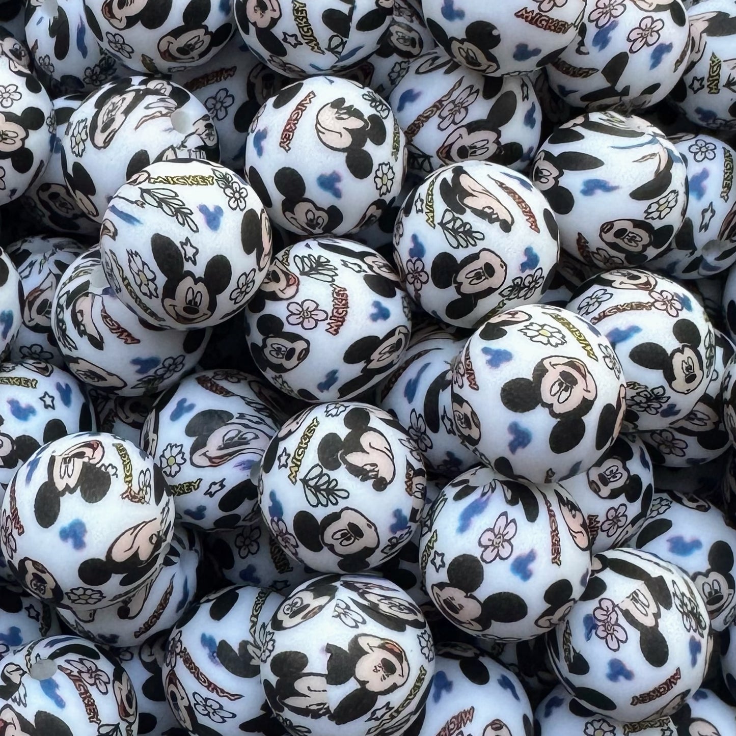 15mm Mouse Silicone Bead