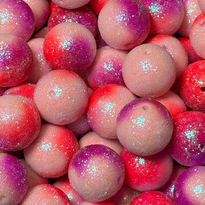 20mm Ombré Glitter Acrylic Beads