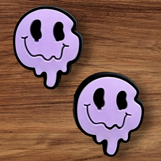 Purple Melting Happy Face Focal