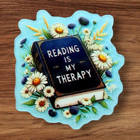 Reading Is My Therapy Acrylic Flatback