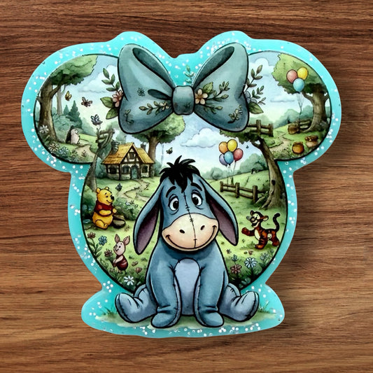 Blue Donkey Acrylic Flatback