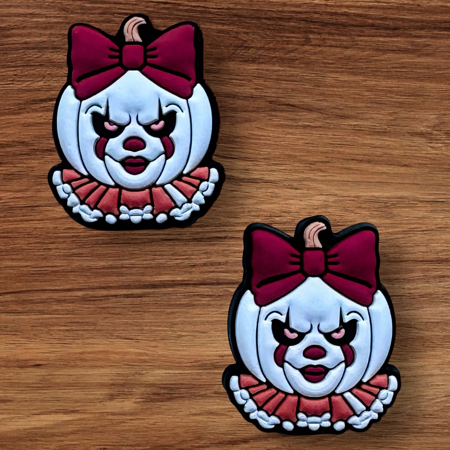 Clown Pumpkin With Bow Focal