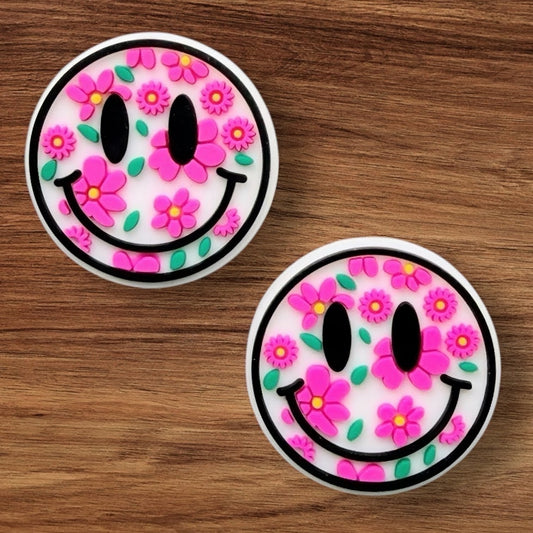 Floral Happy Face Focal