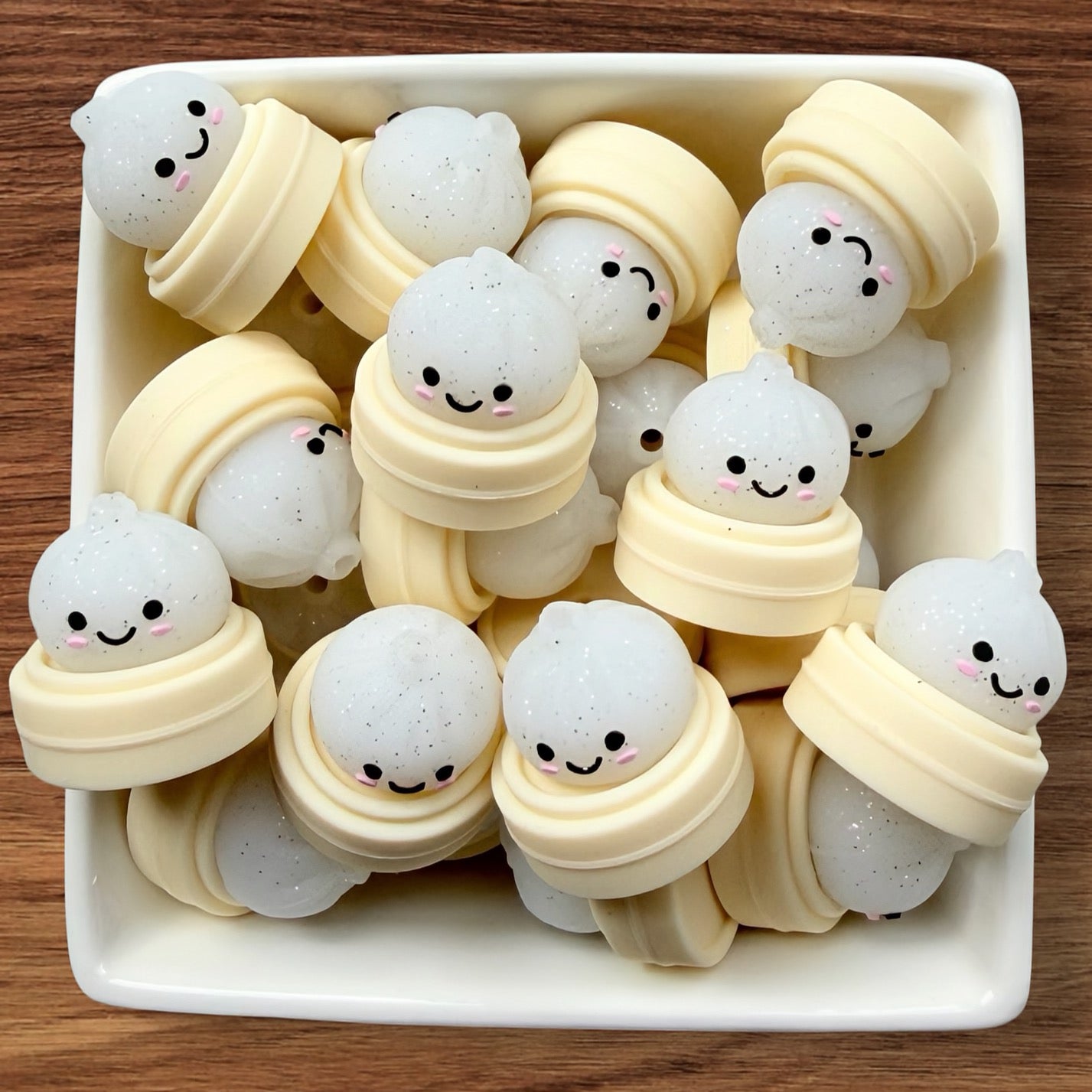 3-D Dumpling Focal (White)