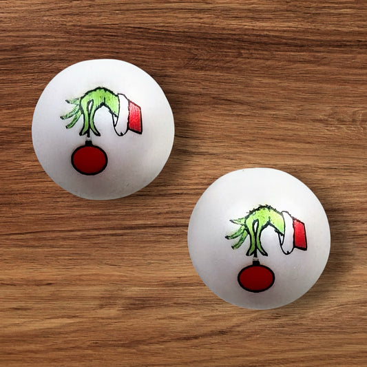 20mm Green Hand Acrylic Bead