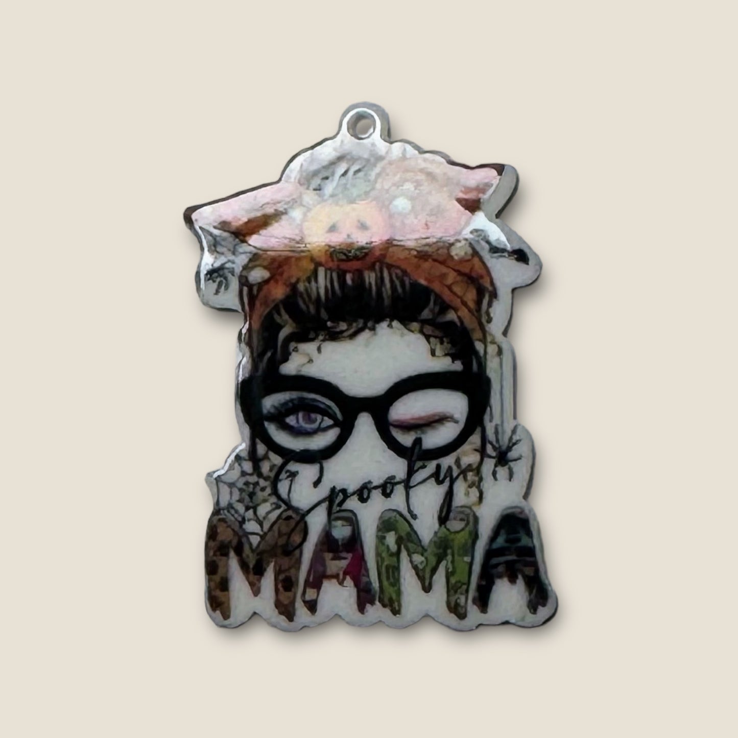 Spooky Mama Acrylic Charm