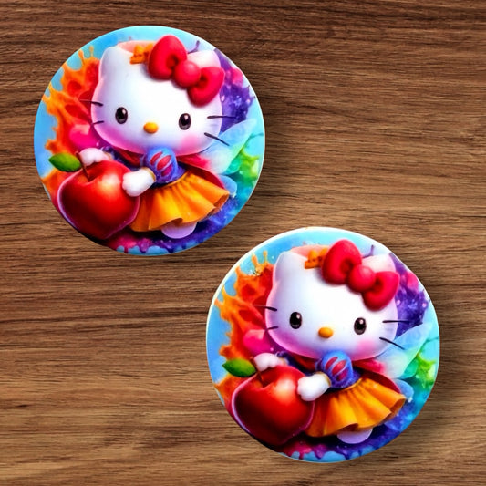 Kitty With Red Apple Focal
