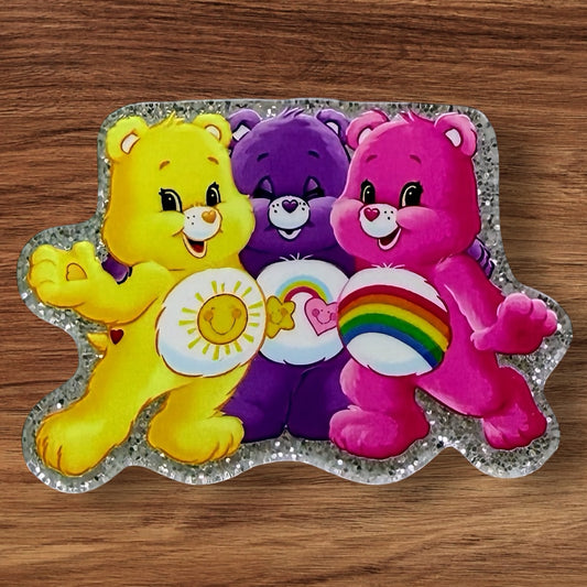 Colorful Bears Acrylic Flatback