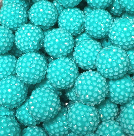 Clear Rhinestone 20mm beads