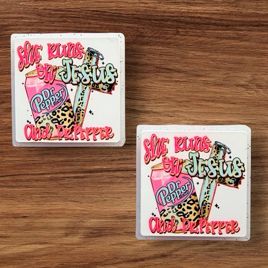 She Runs On Jesus & Dr Pepper Focal ( Custom)