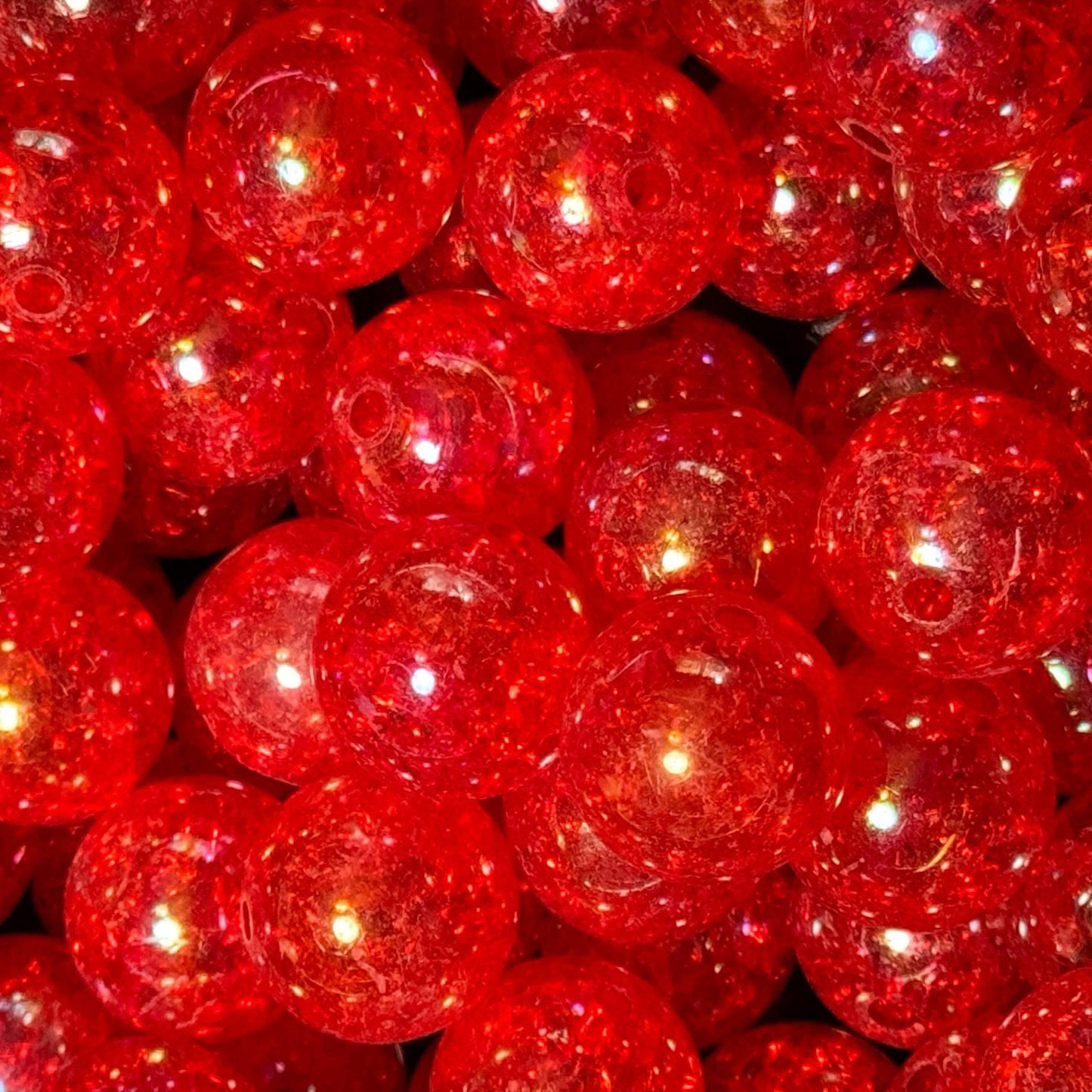 20mm Crackle Beads Acrylic Bead