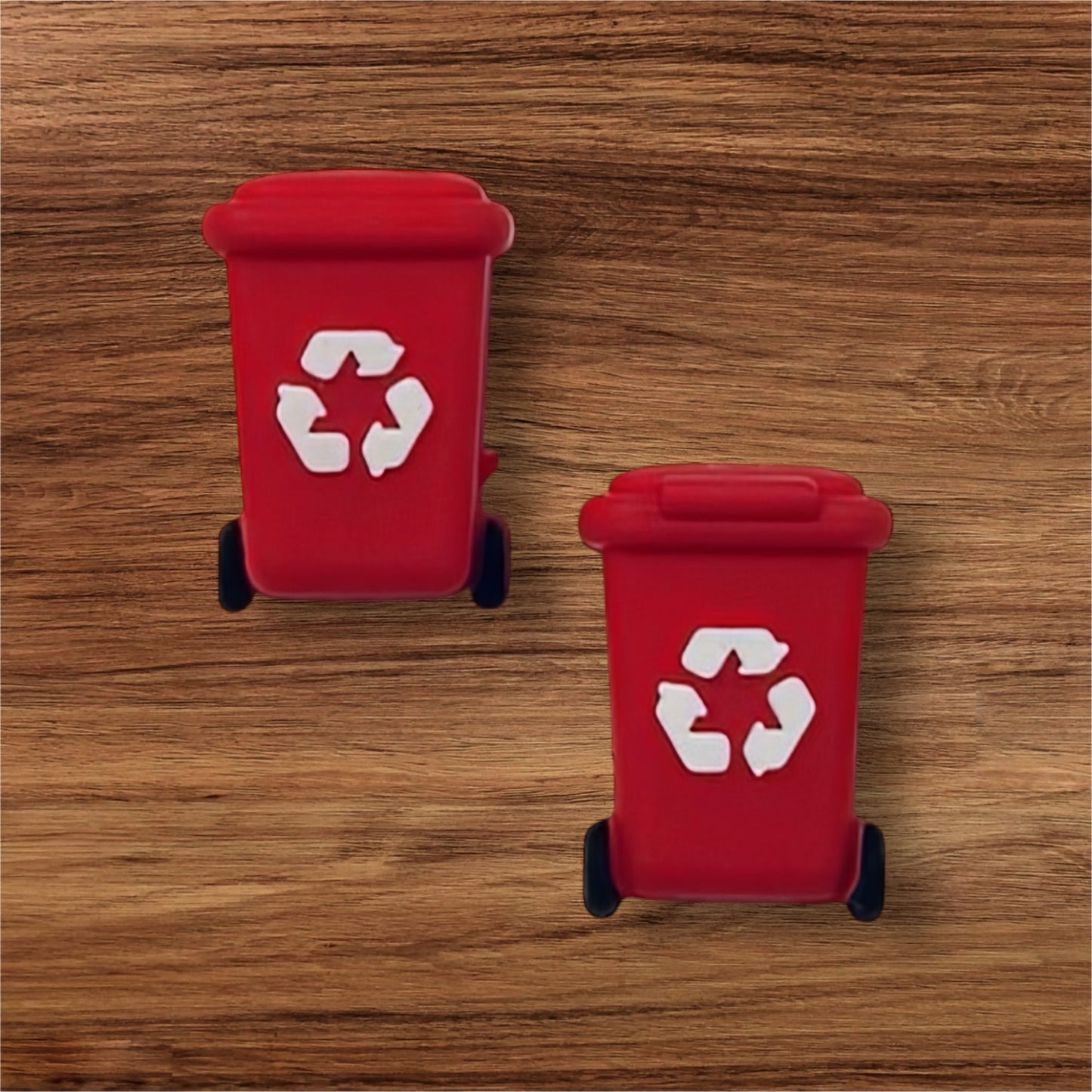 3-D Trash Can (Red)