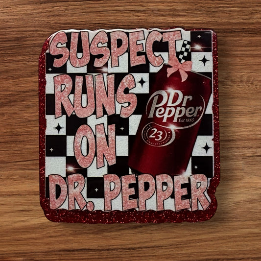 Suspect Runs On Dr P Acrylic Flatback (Custom)