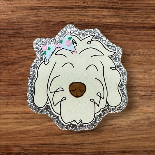 Cute Puppy Acrylic Flatback