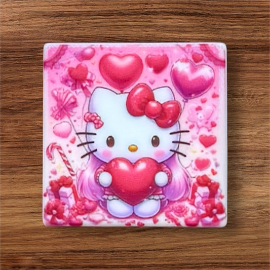 Kitty With Heart Focal