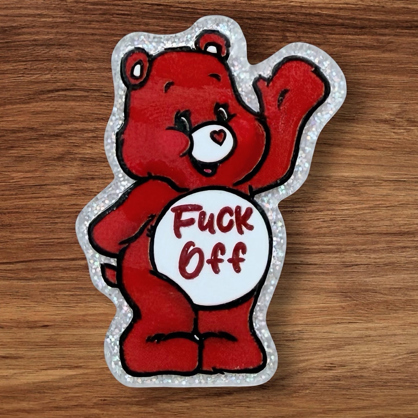 Swear Bear Acrylic Flatback