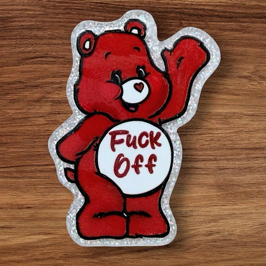 Swear Bear Acrylic Flatback