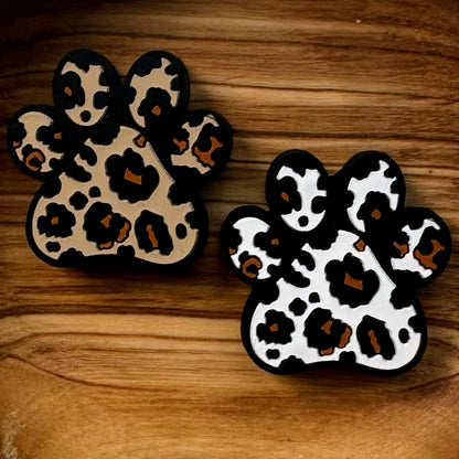 Leopard Print Paw Focal