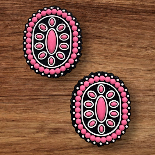 Oval Western Design Focal (Light Pink)