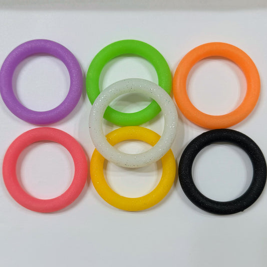 Neon Glitter Silicone Rings