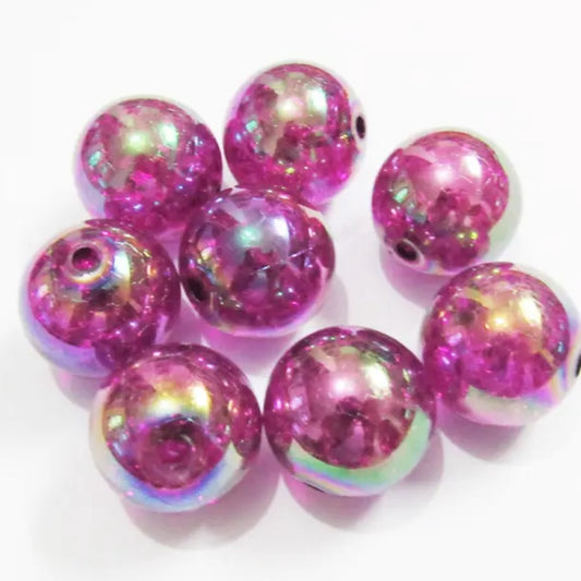 20mm Purple Acrylic Beads