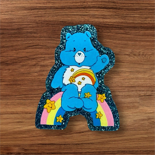 Blue Bear Acrylic Flatback