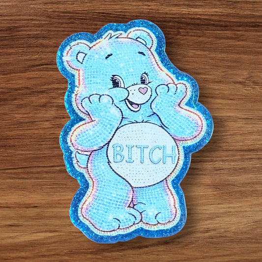 Swear Bear Acrylic Flatback