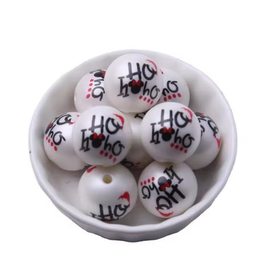 20mm Ho Ho Ho Acrylic Bead