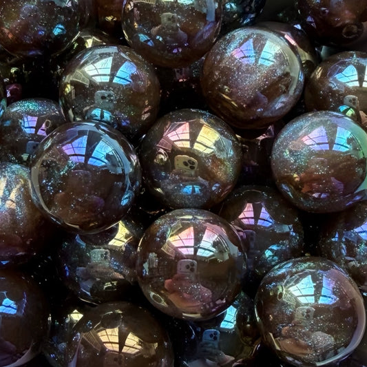 16mm Brown UV Galaxy Bead