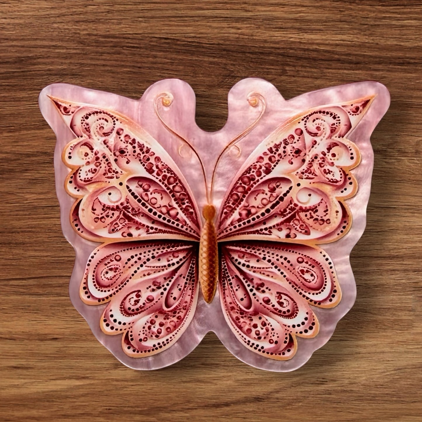 Pink Butterfly Acrylic Flatback