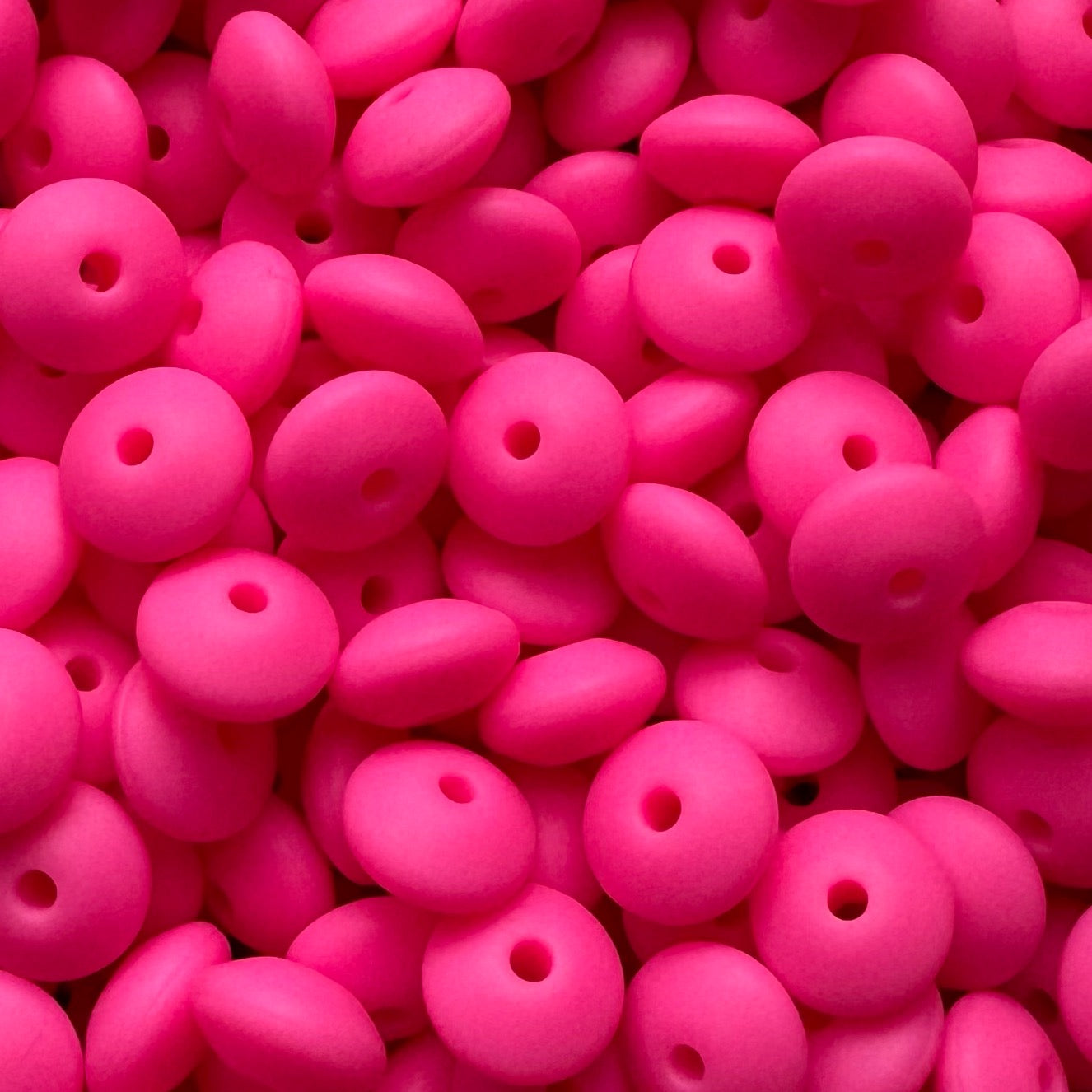 12mm Eraser Pink Silicone Lentil