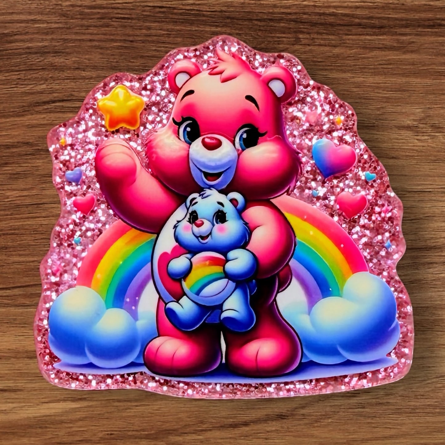 Colorful Bear Acrylic Flatback