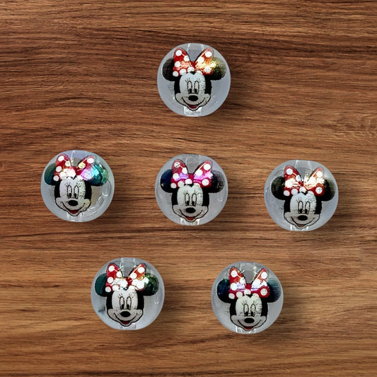 16mm Girl Mouse Acrylic Beads