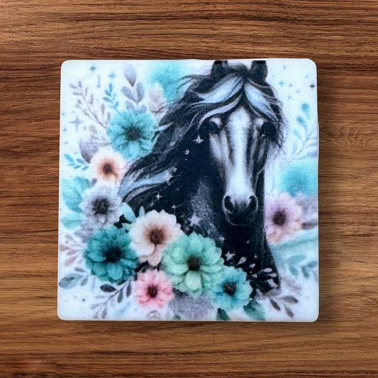 Floral Horse Focal