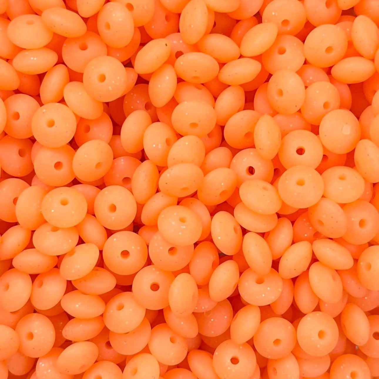 12mm Neon Lentil Beads