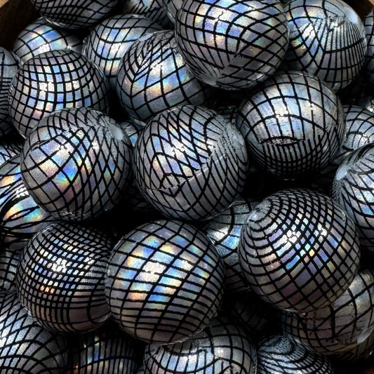15mm Holographic Silicone Bead (Custom)