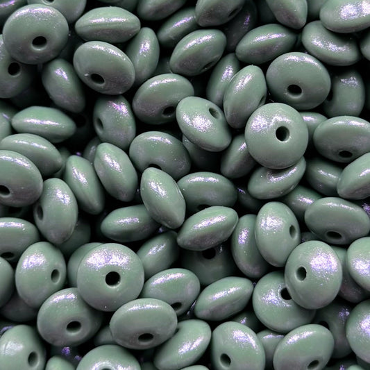 12mm Opal Lentil Bead