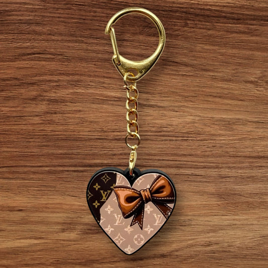 Designer Heart Keychain