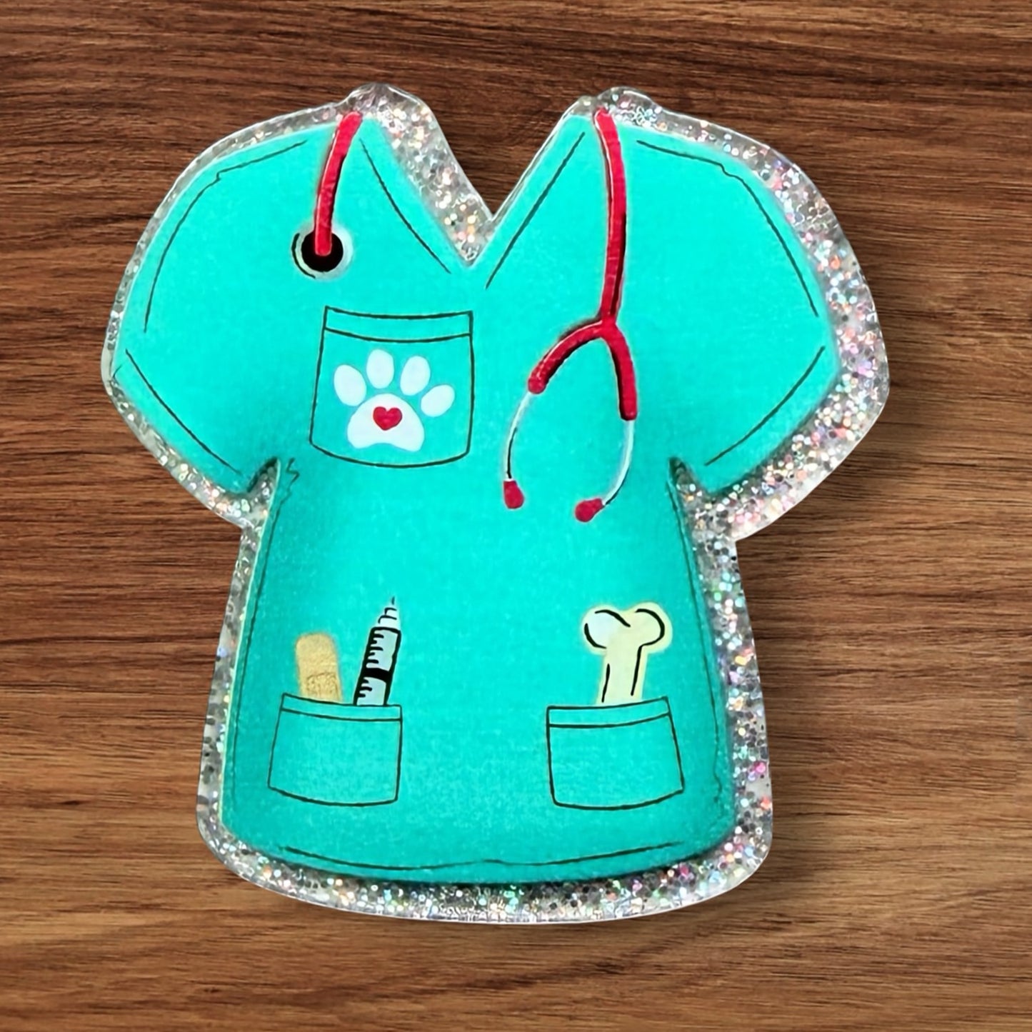 Vet Scrub Acrylic Flatback