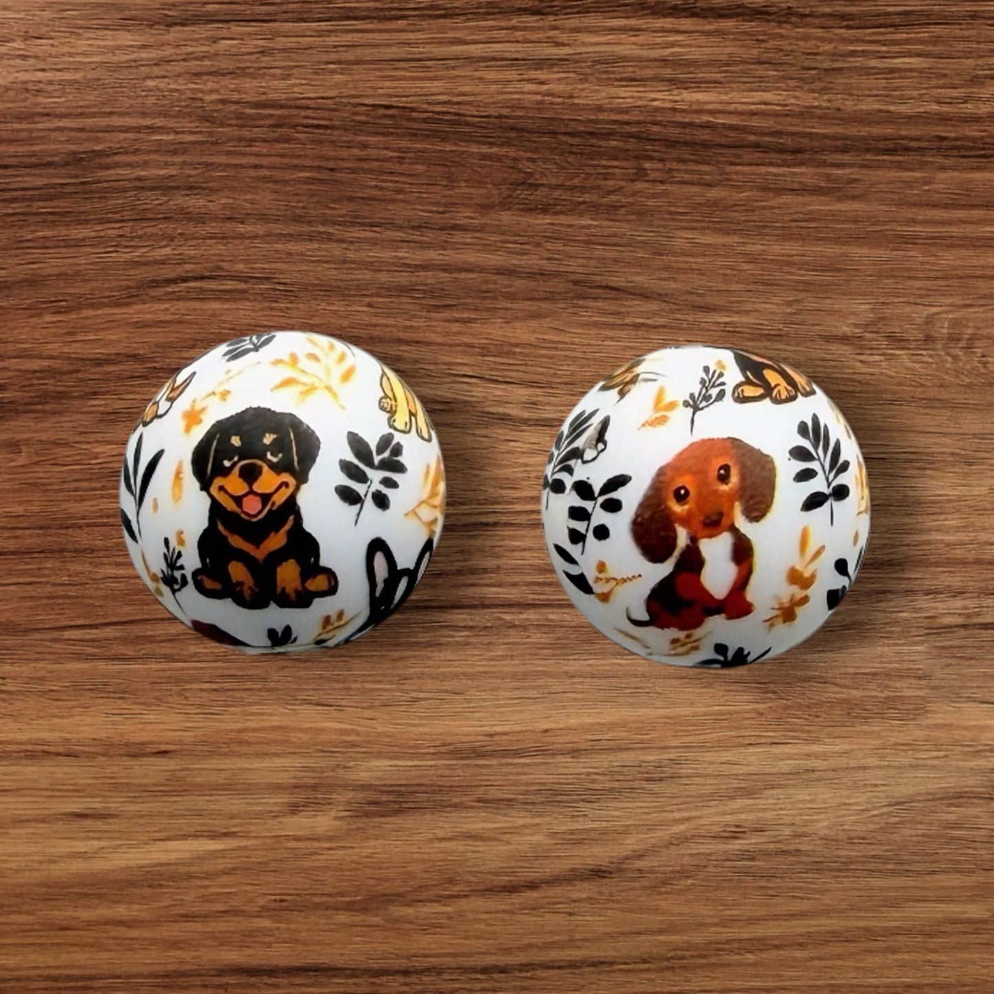 15mm Doggie Silicone Bead