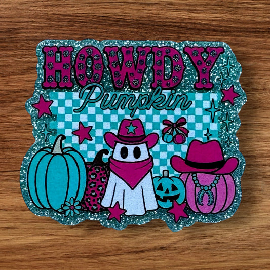 Howdy Pumpkin Acrylic Flatback