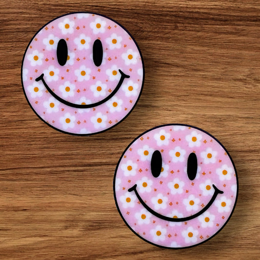 Floral Daisy Happy Face Focal (Custom)