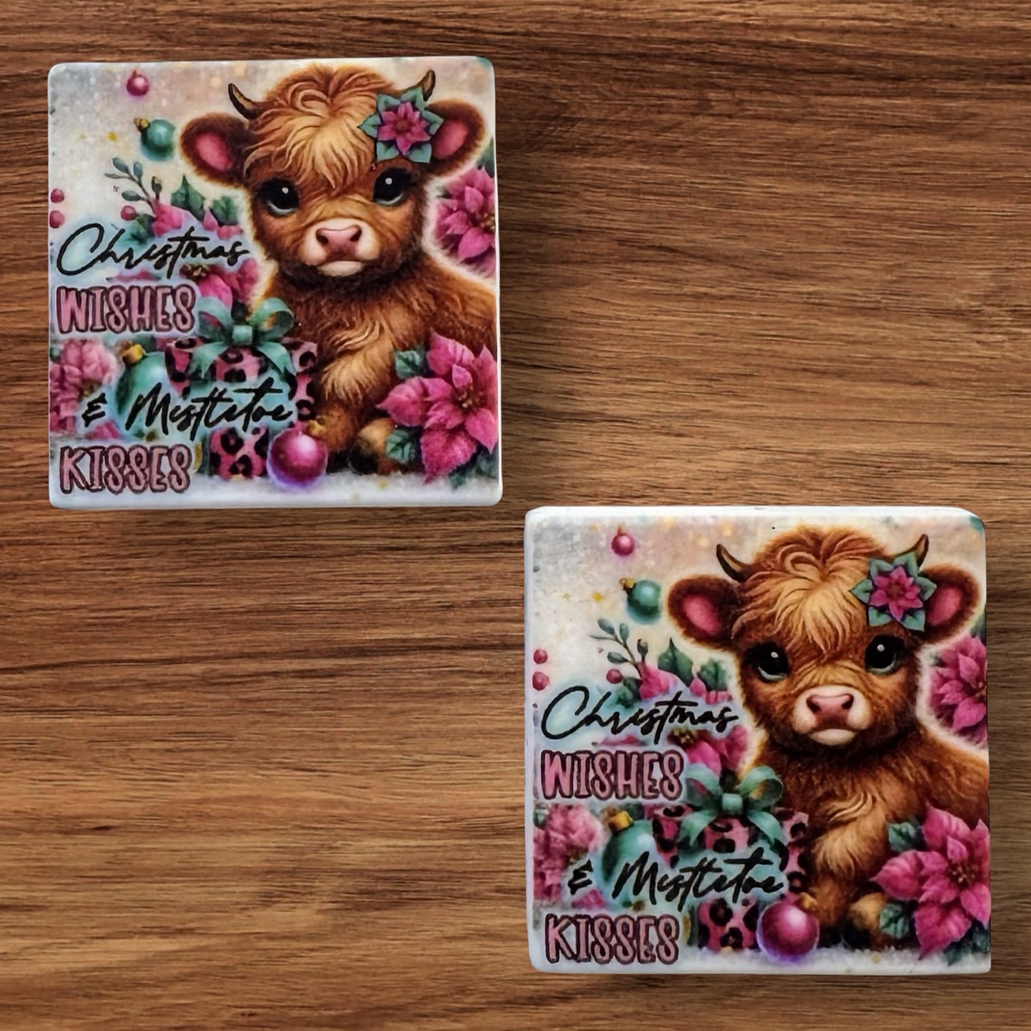 Christmas Wishes & Mistletoe Kisses Focal (Custom)