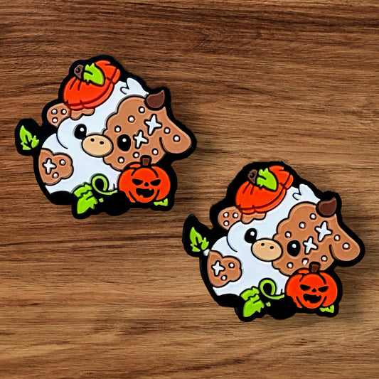 Cow With Pumpkins Focal