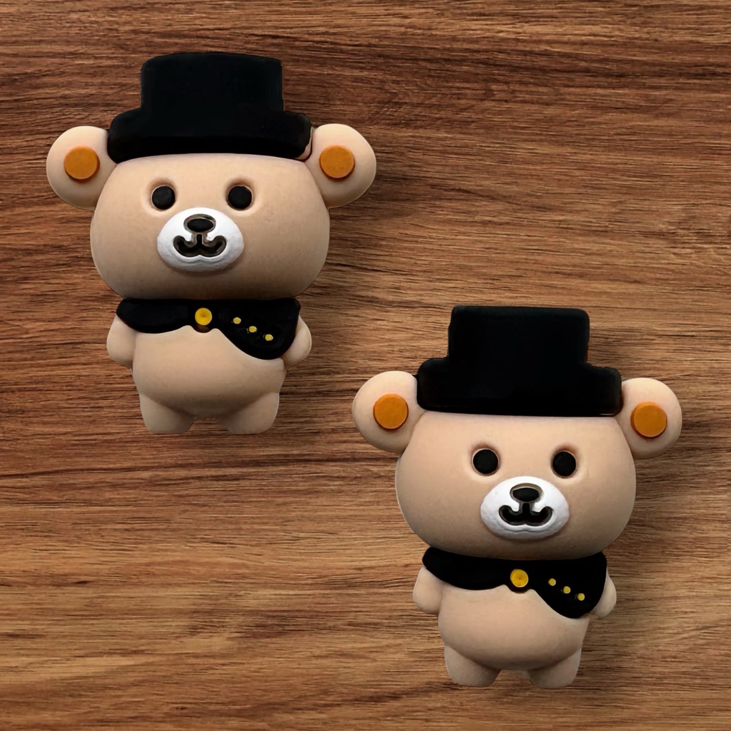 3-D Teddy Bear In Top Hat Focal
