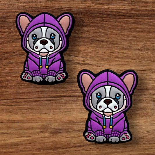 Dog In Purple Sweatshirt Focal