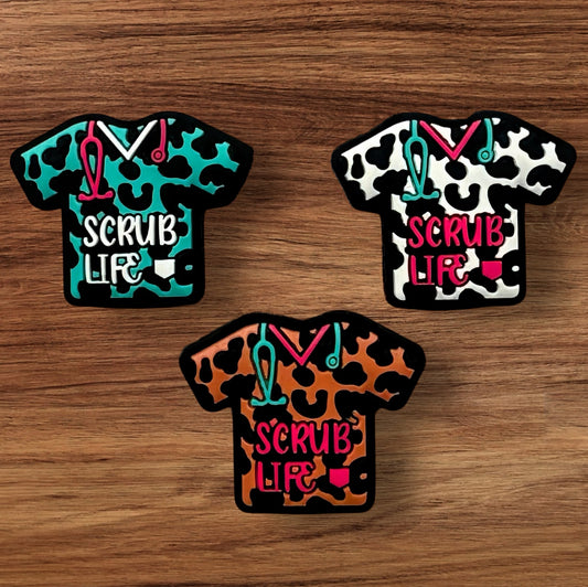 Animal Print Scrub Life Focal