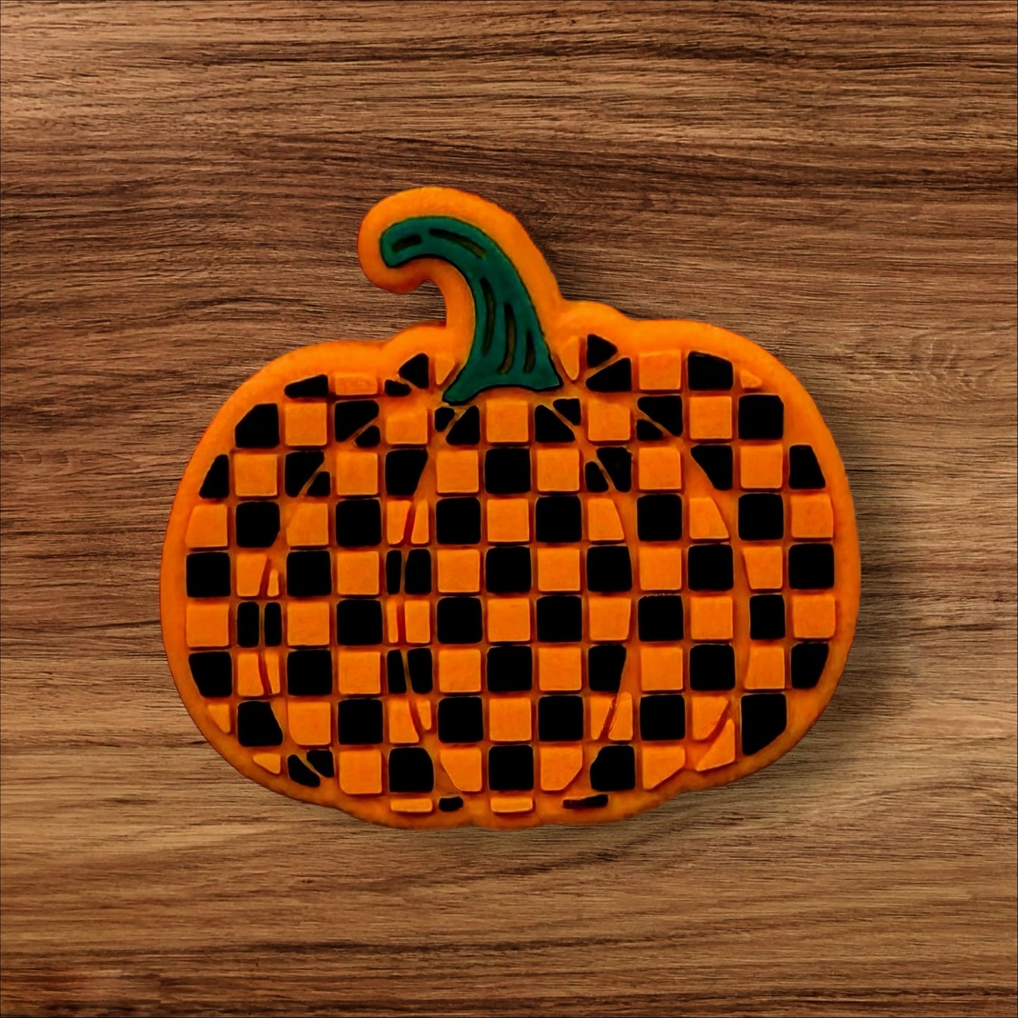 Checkered Pumpkin Focal
