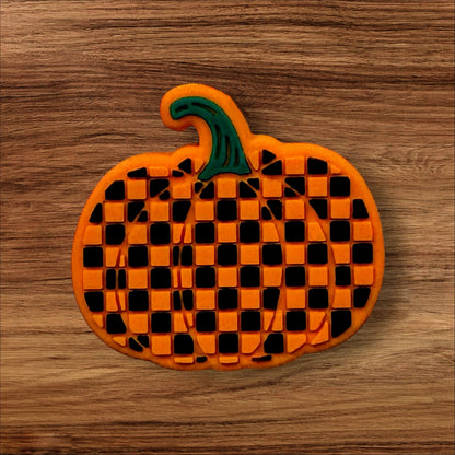 Checkered Pumpkin Focal